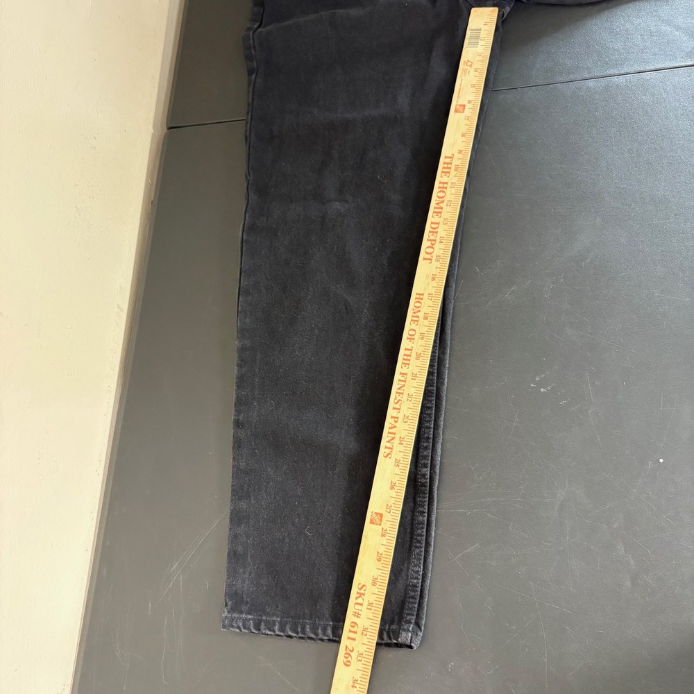 Vintage 90s Levis 550 Black Relaxed Fit Jeans Mens 38x32 Orange Tab Made in USA - Picture 16 of 16